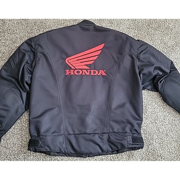 Honda Motorcycle Padded Jacket Men XL Rider Collection Intersport Black EUC - Picture 6 of 11
